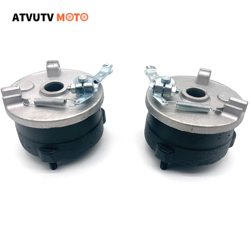 Motorcycle Front Rear Drum Brake Pad Shoe 3 Studs Kit For 49Cc 50Cc 90Cc 110Cc 125Cc Kids Atv Utv Quad Bike Go Kart (78Mm)