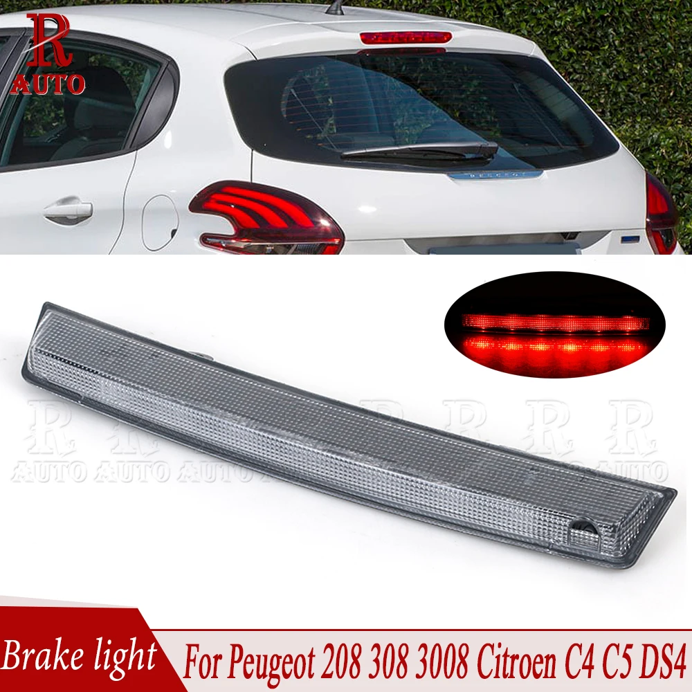 R-Auto Per Peugeot 208 308 3008 Citroen C4 C5 Ds4 Terzo High Mount Freno Posteriore Stop Fanale Posteriore Lampada Luce Freno 6351Hh 6350V2