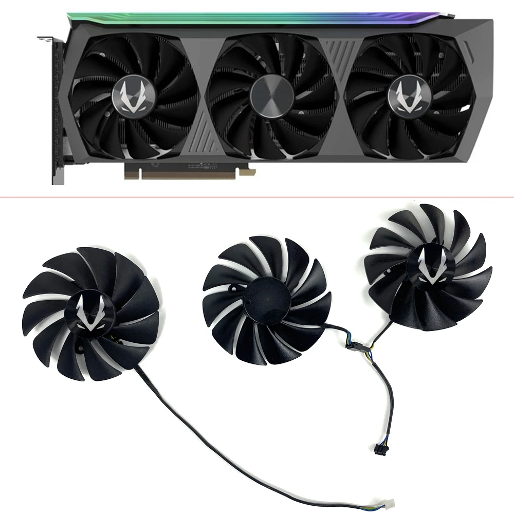 89Mm Muslimdc 12V 0.4A 4Pin Rtx 3090 Gpu Ventola Per Zotac Rtx 3090 Trinity Rtx 3080 Amp Holo Rtx3080Ti Ventola Grafica Da Gioco