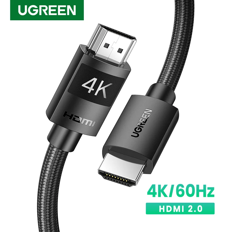 Cavo Hdmi Ugreen Cavo Hdmi 2.0 4K/60Hz Per Rtx 3080 Ps4 Xbox Hdmi Splitter Switch Hdmi Cavo Ethernet Aux Cavo 3D 4K Hdmi