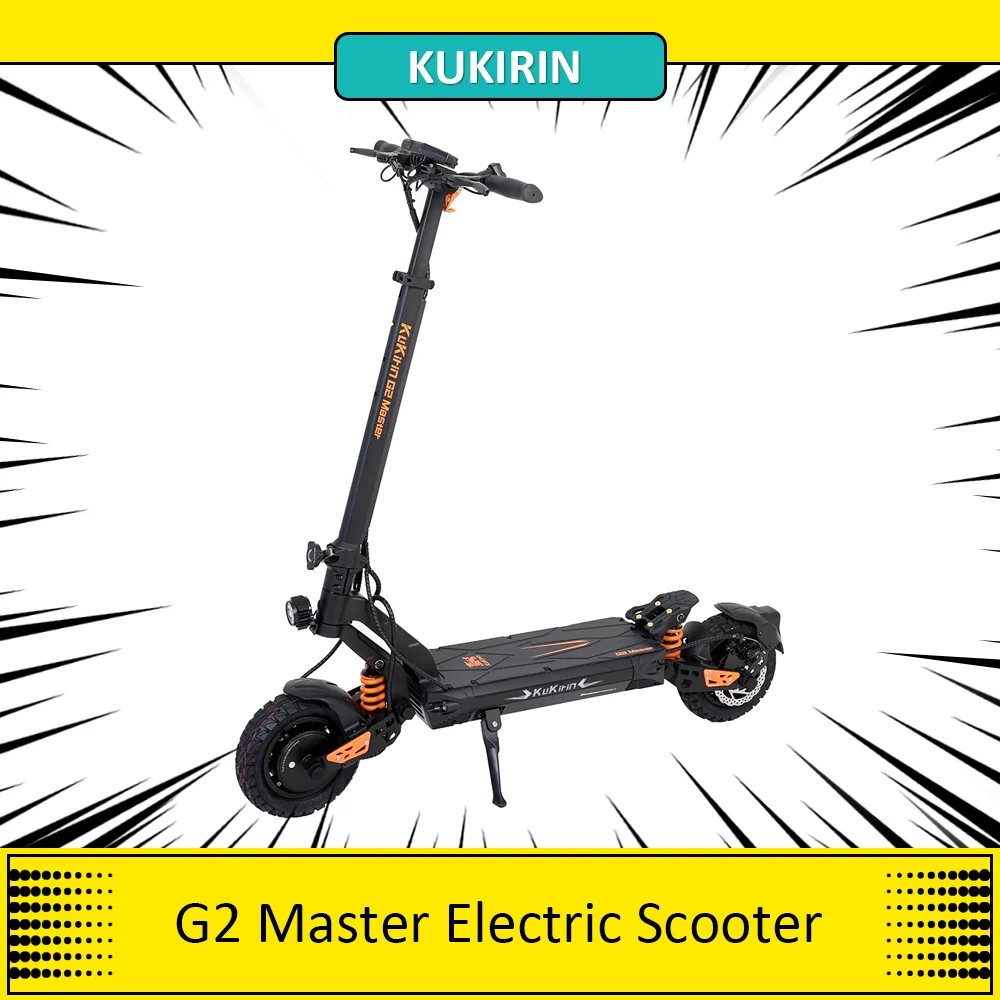 Kukirin G2 Master Scooter Elettrico, 2*1000W Motore 52V 20.8Ah Batteria 10 "Pneumatico Fuoristrada 70Km Gamma Massima 60 Km/H Velocità Massima