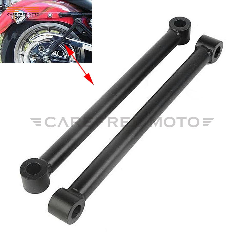 10 "25.5Cm Puntoni Rigidi Posteriori Per Moto Neri Abbassano La Custodia Da 4" Per Harley Dyna Sportster 883 1200