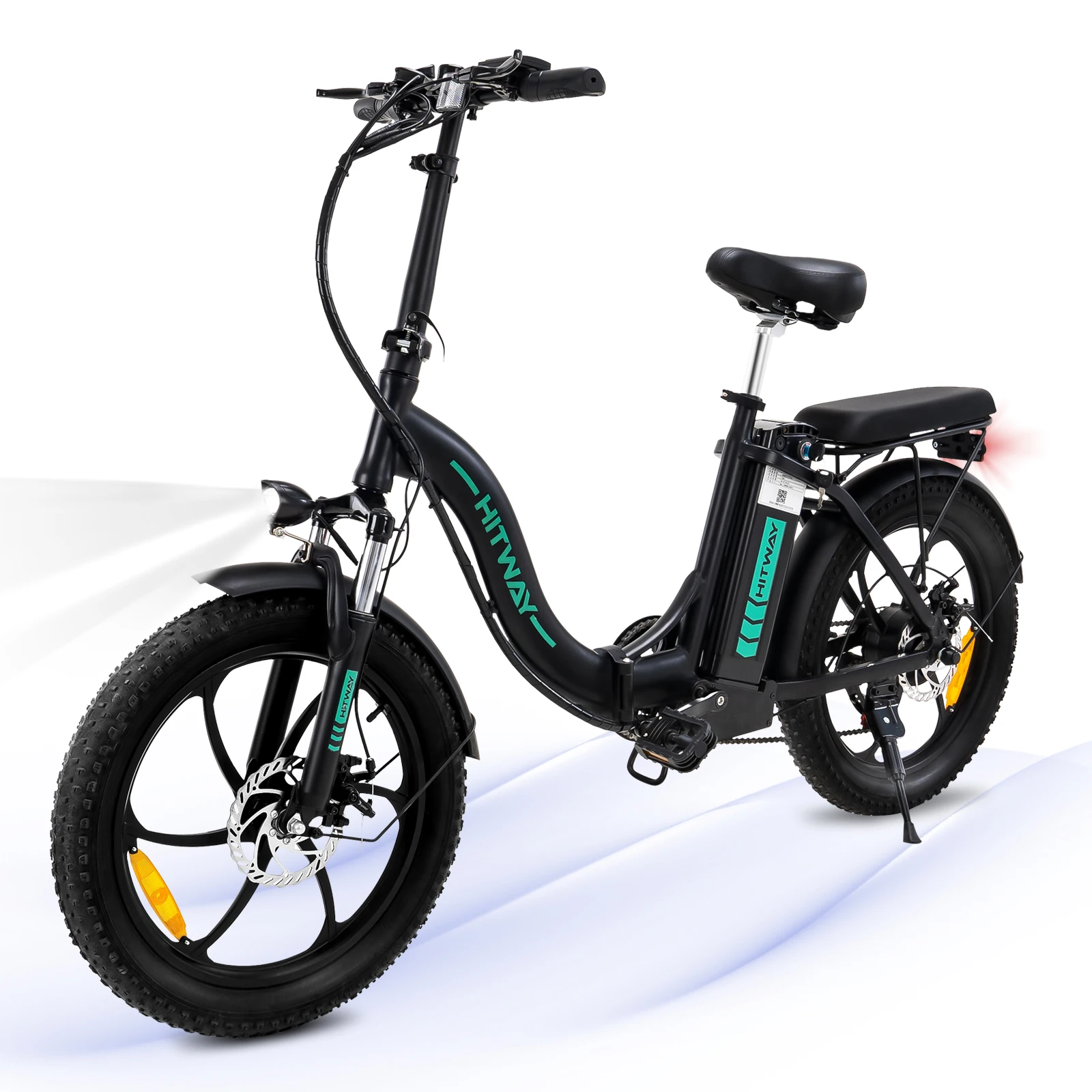 Hitway Eu Warehouse 36V 250W Batteria Al Litio Mountain Bike Elettrica 20 Pollici Fat Tire Bicicletta Elettrica