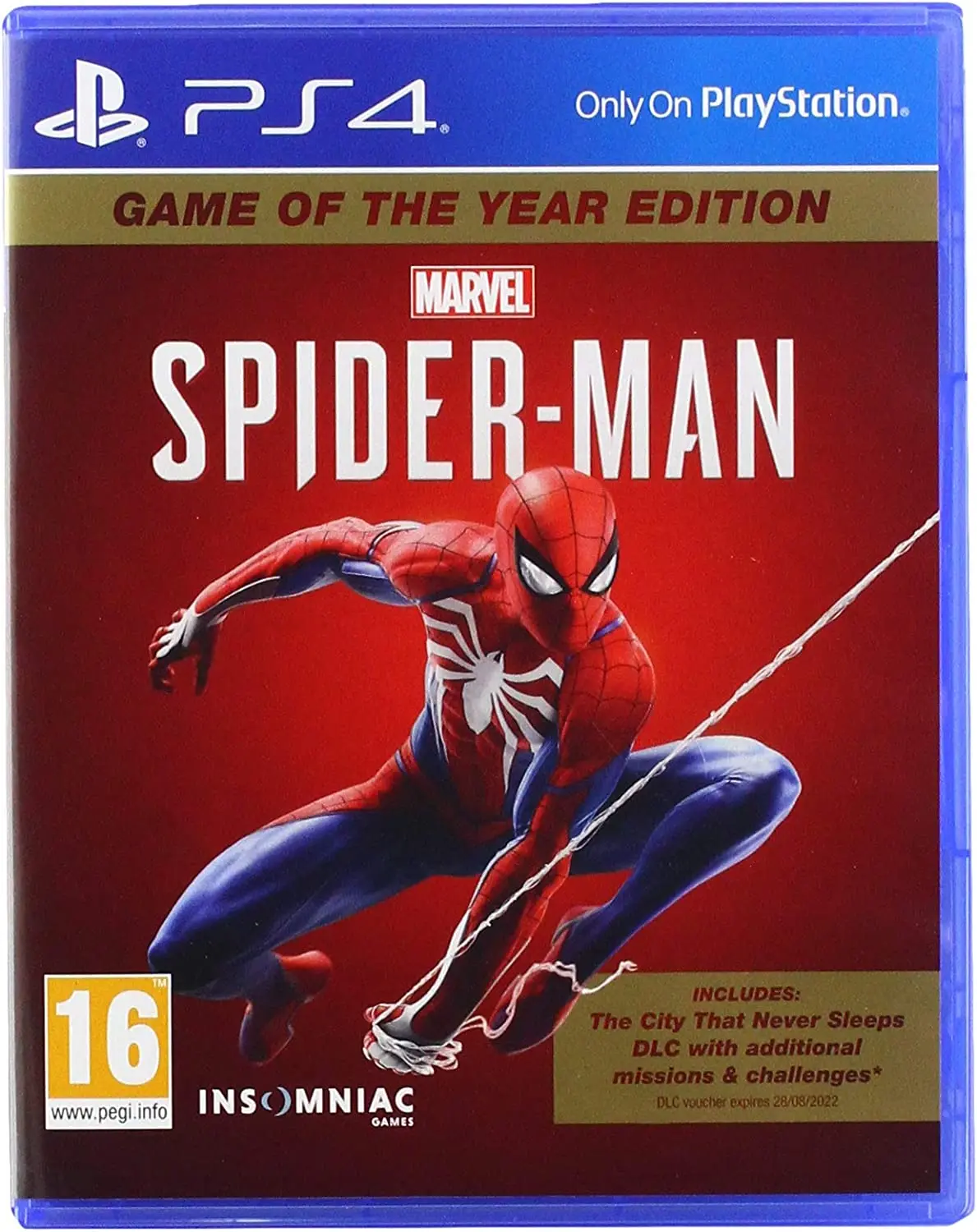Marvel Spiderman Game Of The Year Edition Ps4 Spiderman Ps4 Playstation Game Blueray Disc