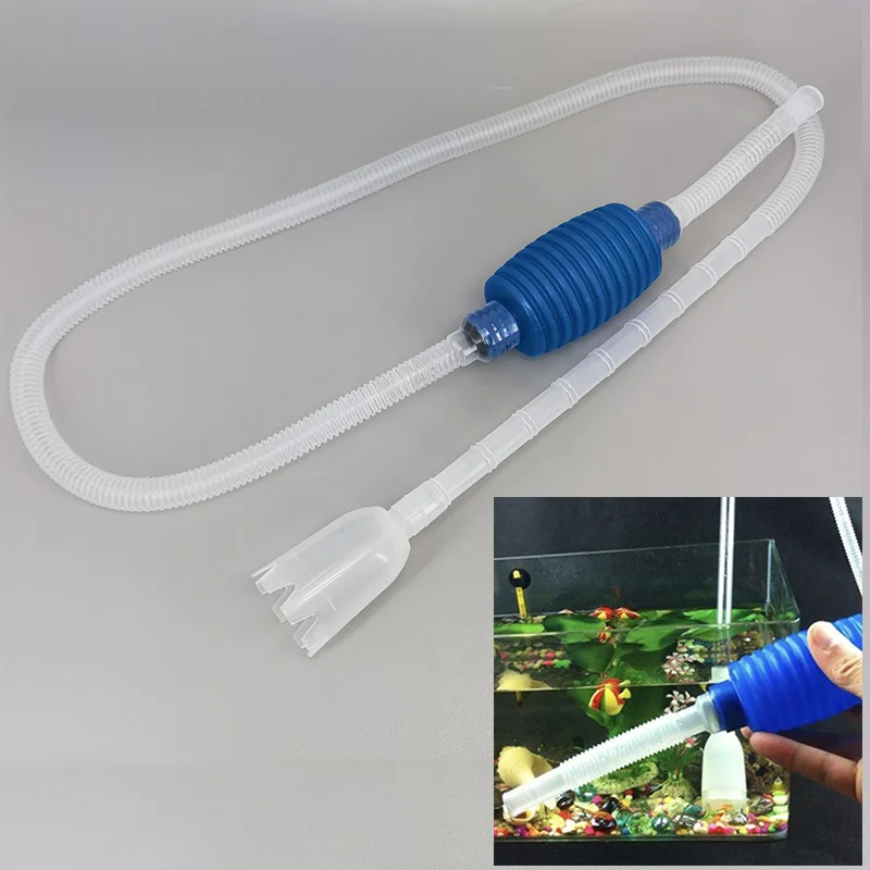 Acquario Fish Tank Cleaner Sifone Vacuum Gravel Water Filter Change Sifone Pump Manuale Safe Vacuum Changer
