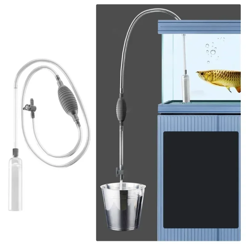 Semiautomatico Ghiaia Acuario Filtro Serbatoio Cambio Pompa Acquario Sifone Sifone Accessori Pulitore Acqua Cambio Vuoto Pesce