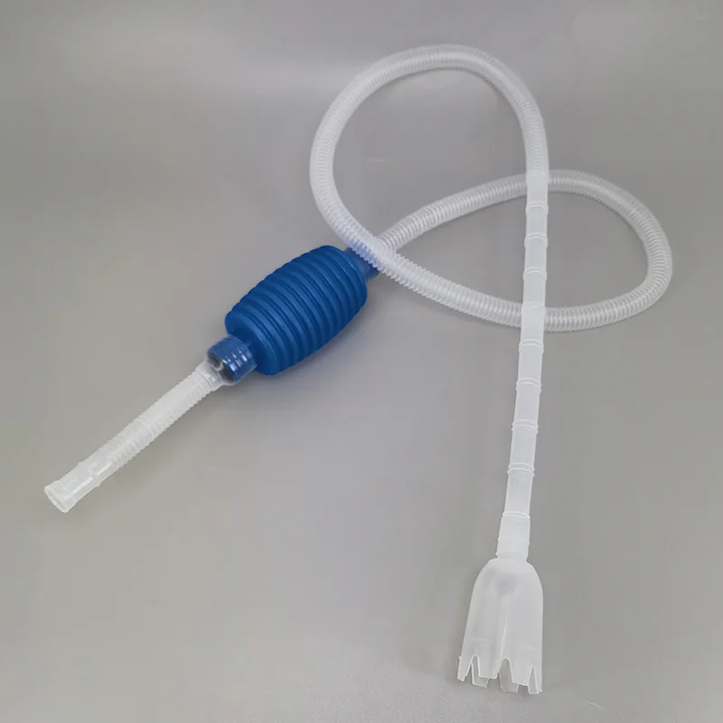Plastica Acquario Fish Tank Cleaner Siphon Vacuum Gravel Water Filter Change Sifone Pump Manuale Sicuro Vacuum Changer Q1