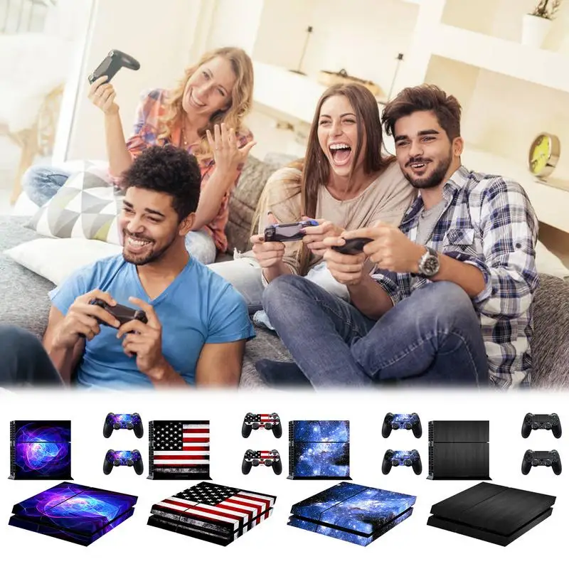 Forsony Ps 4 Console Case Skin Sticker Forplaystation 4 Ps 4 Controller Di Gioco Joystick Accessori Protezione Adesivi Antiscivolo