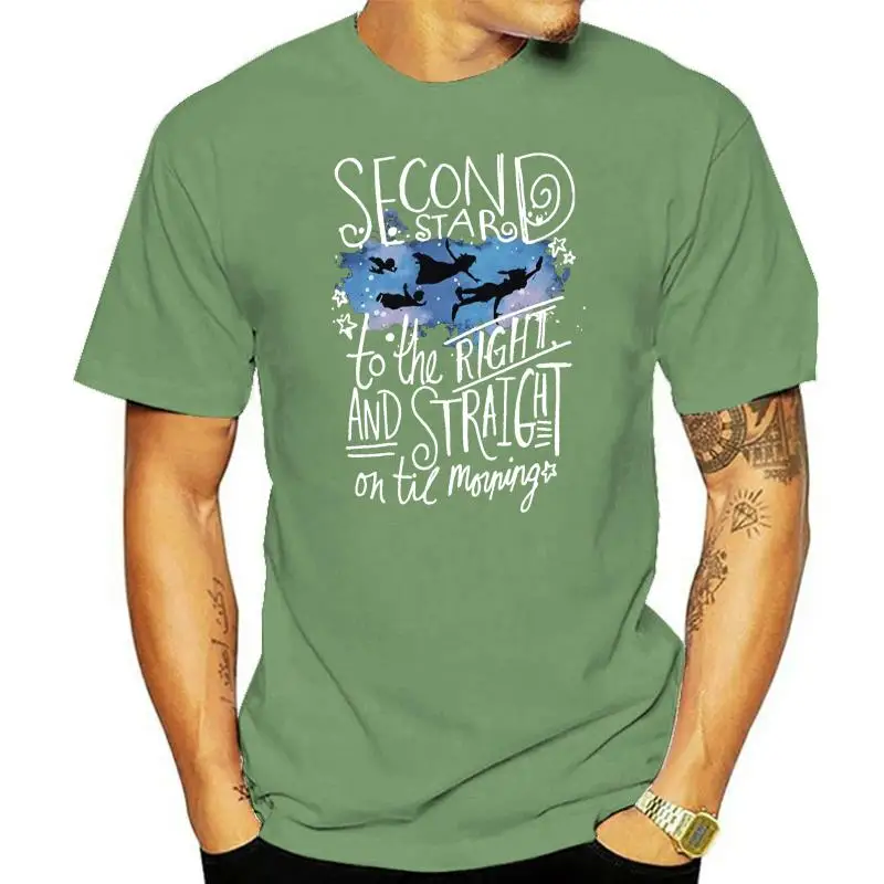 T-Shirt Da Uomo Peter Pan Second Star Tinkerbell Juniors