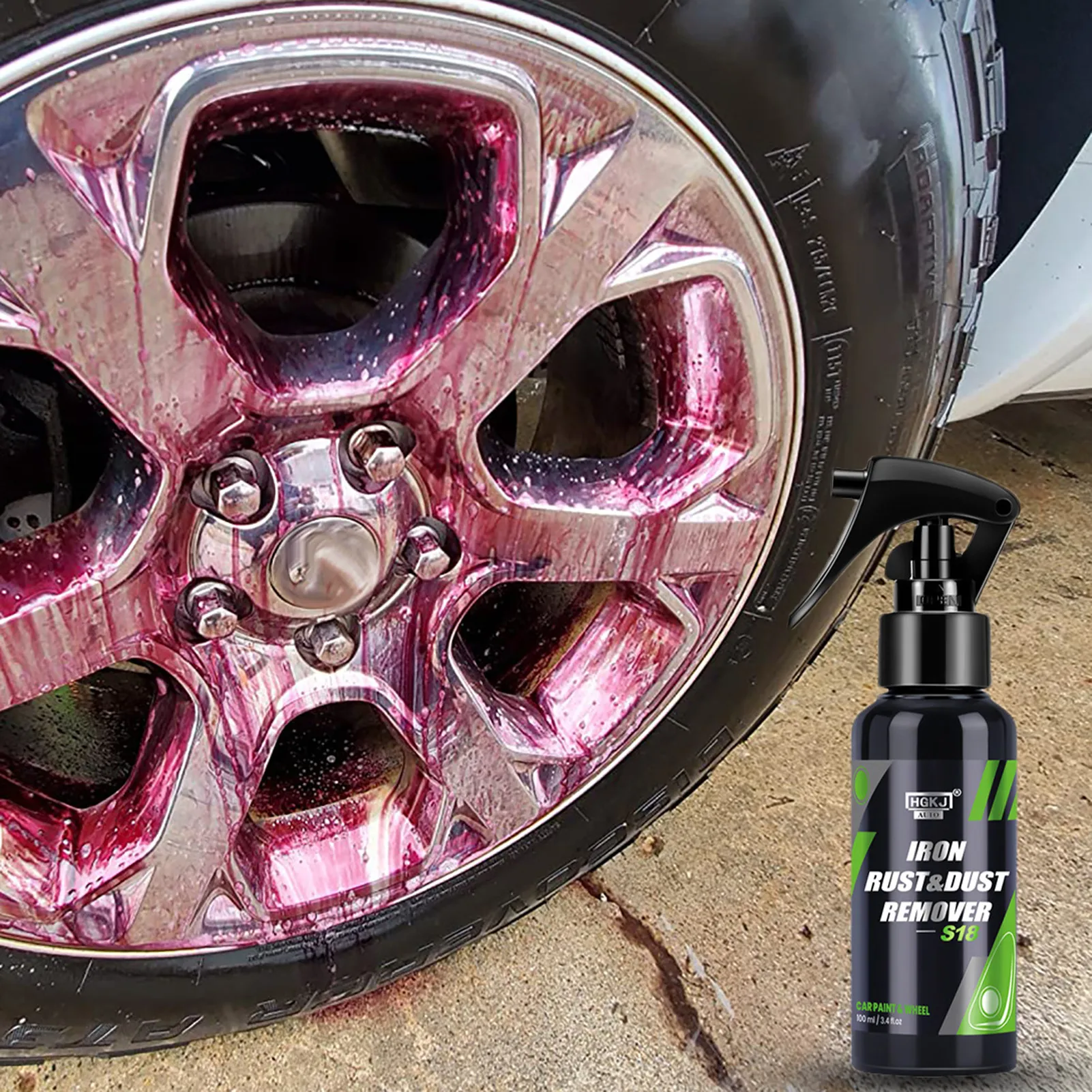 50Ml Iron Remover Car Detailing Fallout Rust Remover Spray Decontaminazione Iron Out Fallout Rust Remover Spray Per Cerchione Del Freno