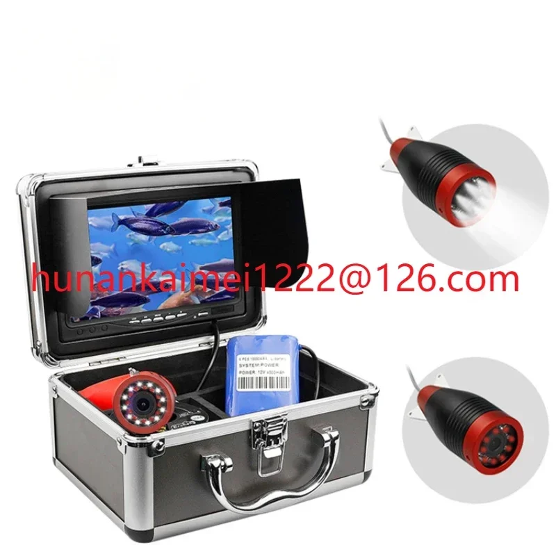 7 Pollici Pro Professional Night Vision Monitor Lcd Subacqueo Deep Marine Fish Finder Sonar Con Doppie Luci