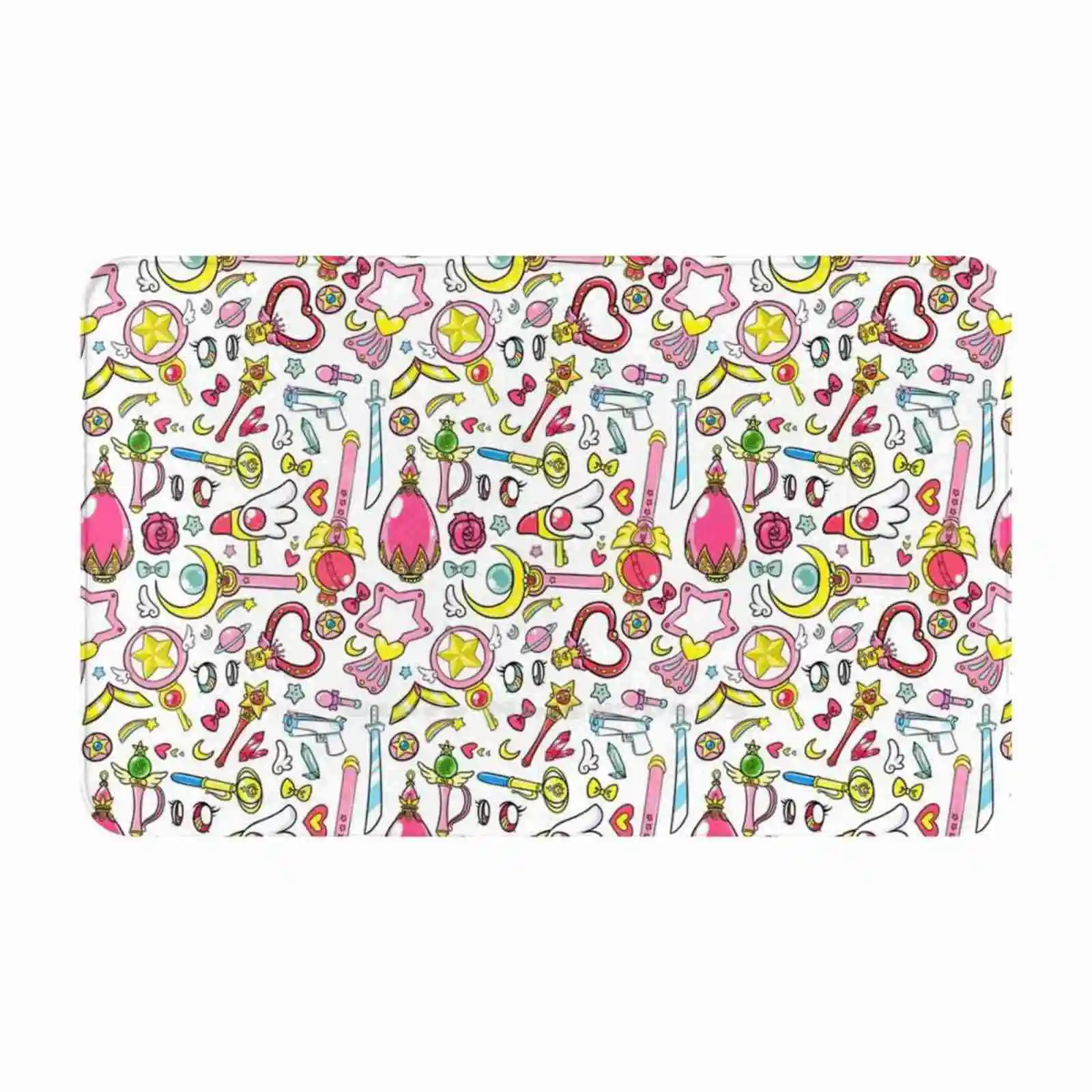 Magical Girls Door Mat Foot Pad Home Rug Magical Girl Madoka Utena Cardcaptor Sakura Cardcaptors Panty And Stocking Cremoso Mami