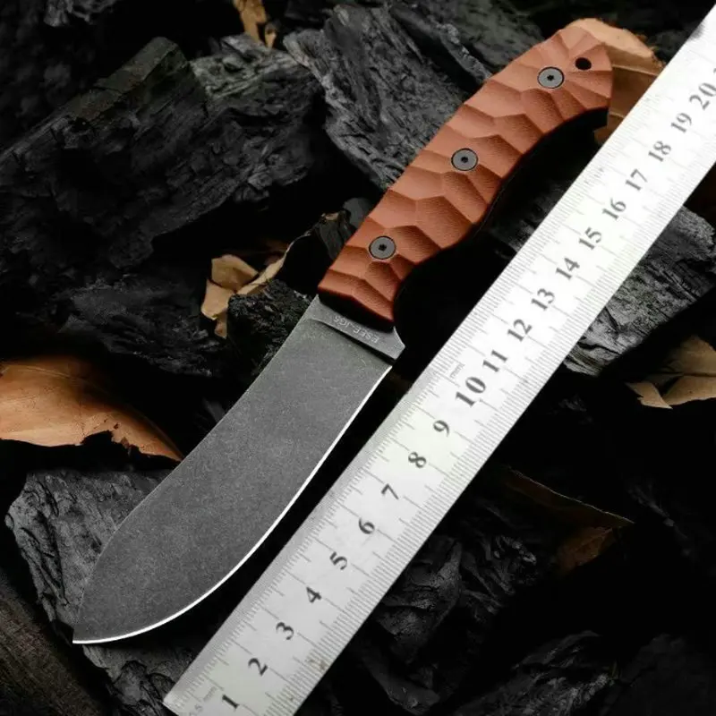 Ztech Esee-Jg5 1095 Coltello Da Caccia In Acciaio Ratto Campeggio Cucina Sopravvivenza Coltelli Di Salvataggio All'Aperto Con Fodero In Pelle Dropship