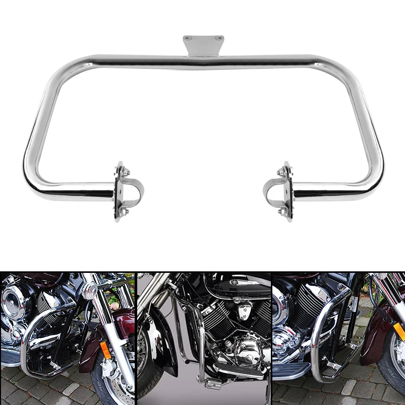 Barre D'Urto Inferiori Superiori Protezione Motore Paraurti Protezione Serbatoio Copertura Per Yamaha Dragstar Vstar Xvs 1100 Classic Custom 1999-2009