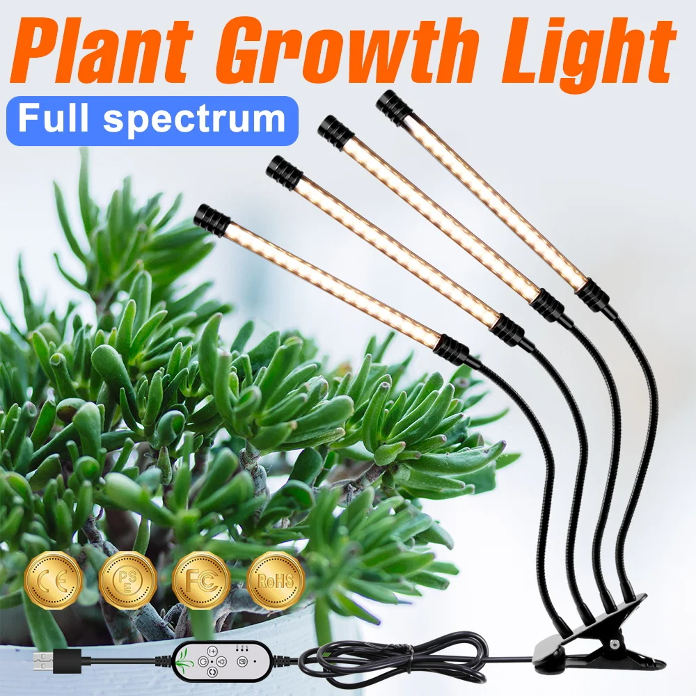 Led Grow Light Usb 5V Hydroponic Grow Lights Per Pianta Da Interno 9W 18W 27W 36W Led Phyto Bulb Serra Tenda Grow Flower Seeds