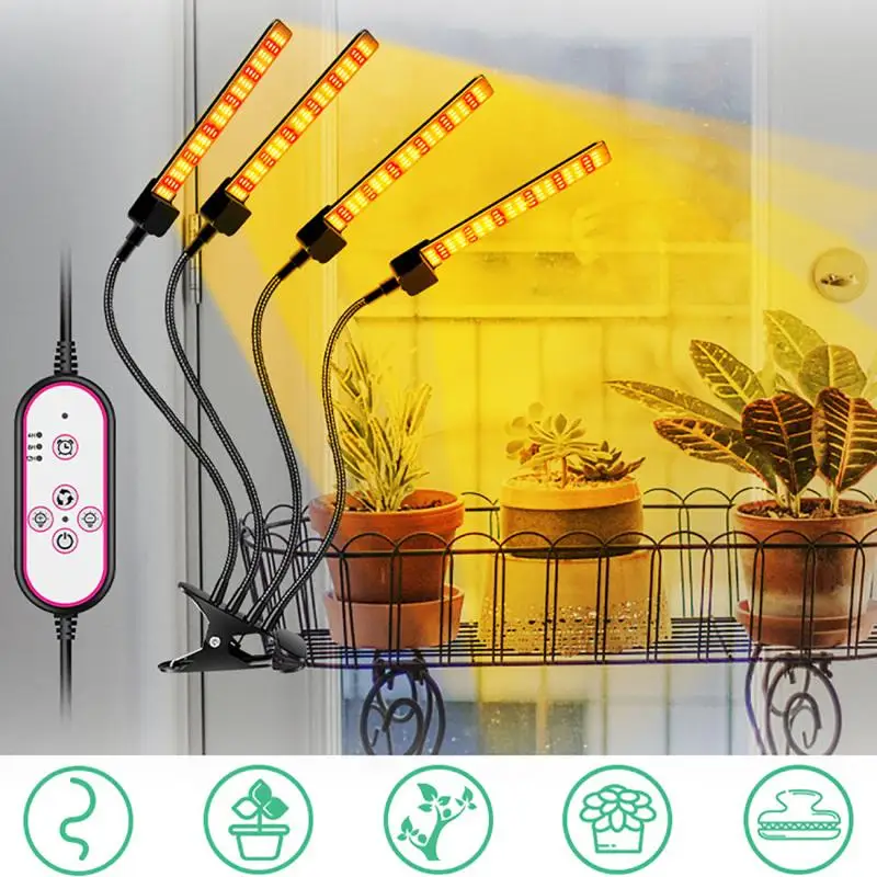 Led Coltiva La Luce Fito Lampada Spettro Completo Con Telecomando Phytolamp Per Piante Piantina Fiore Casa Phytotape Con Clip