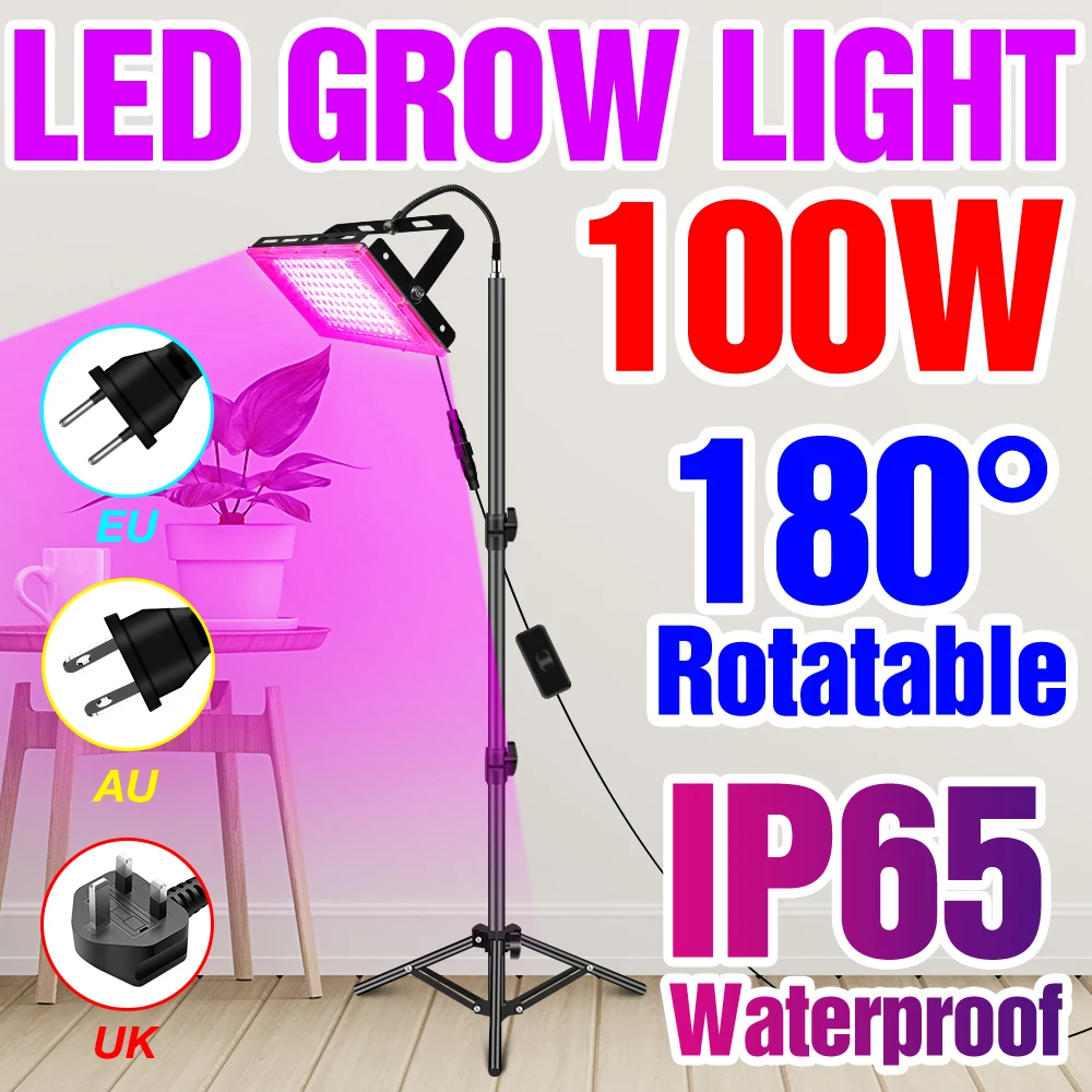 220V Led Phytolamp Full Spectrum Grow Lights Ip65 Waterproof Indoor Flower Seeds Piante Hydroponics Growing System Led Phyto Lam