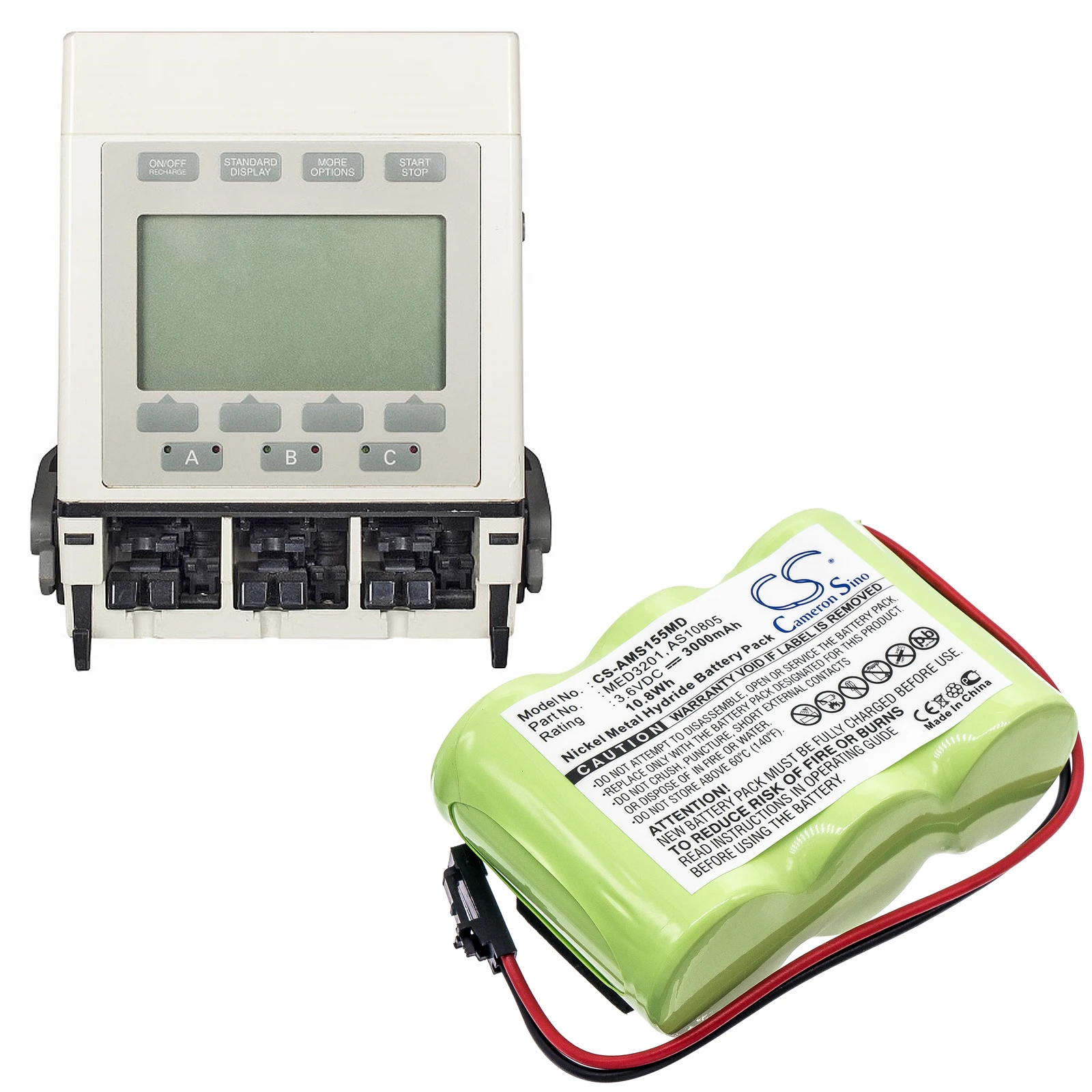 Batteria Medica Per Alaris Medicalsystems 2860729 As10805 Med3201 Welch-Allyn 72250 1550 Med System 3 2860 Pompa Per Infusione