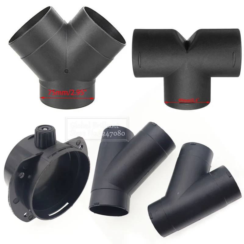 60/75Mm Riscaldatore Per Auto Ducting Riduttore Tubo Flessibile Connettore Riscaldatore Condotto Tubo Joiner Connettore Per Eberspacher O Webasto