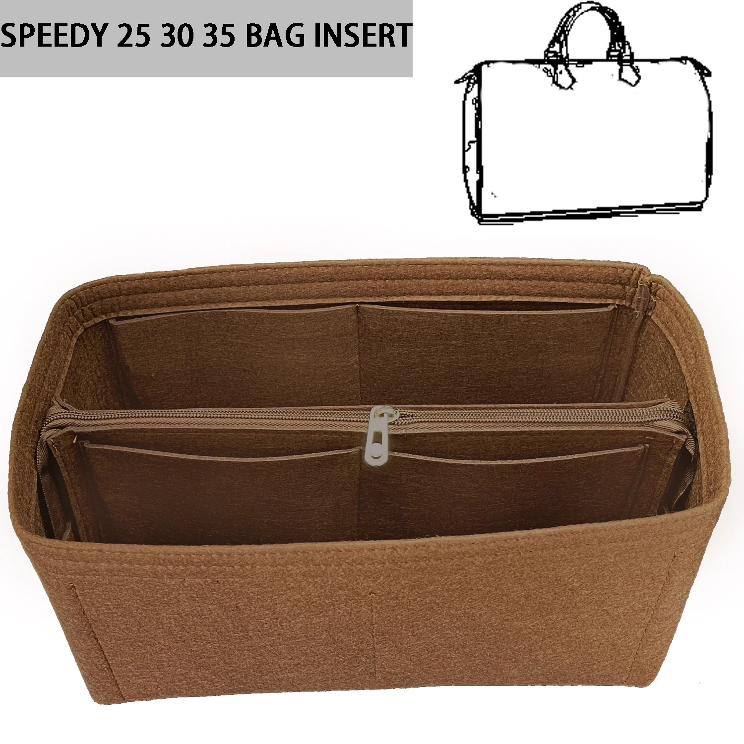Banbeln Speedy 25 30 35 Accessori Inserto Organizer In Feltro Organizer Tote Liner Inner Bag Ymx220
