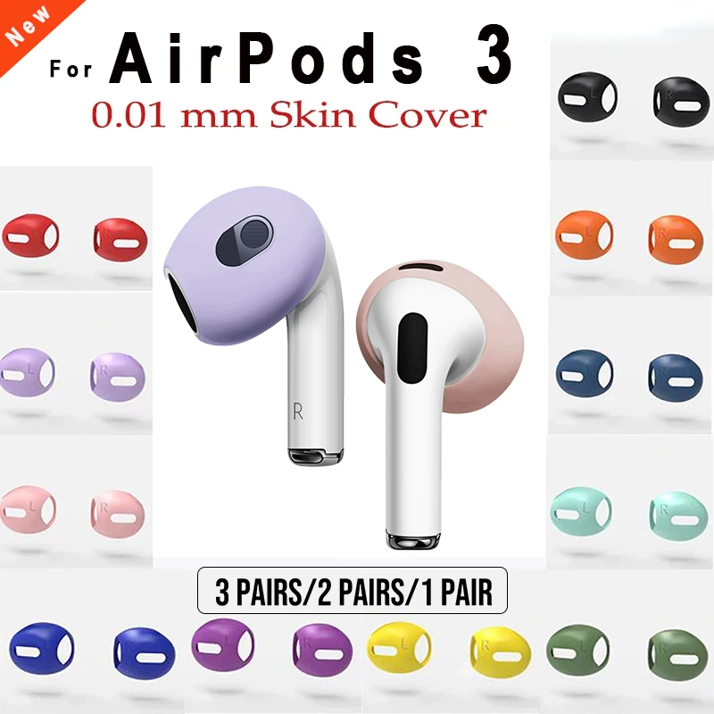 2022 Nuovo Per Airpods 3Rd Custodia Protettiva In Silicone Cover Per La Pelle Auricolari Per Airpod 3 Generation Ear Cover Tips Accessori