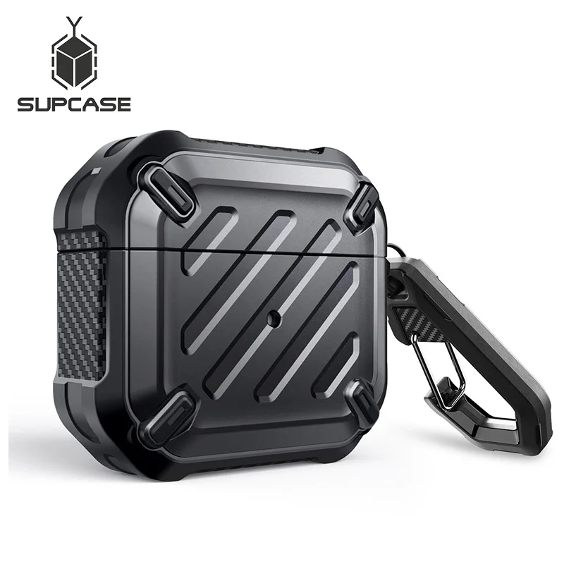 Supcase For Airpods 3 Case (2021) Ub Pro Full-Body Rugged Protective Case With Carabiner For Airpods 3 (3Rd Generation)