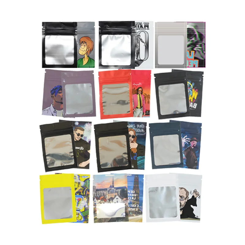 7X10Cm Candy Cookies Packaging Mylar Bag Aluminum Foil Cartoon Custom Ziplock Pouch Small Bolsa Pochon Mini Zipper Plastic Bags