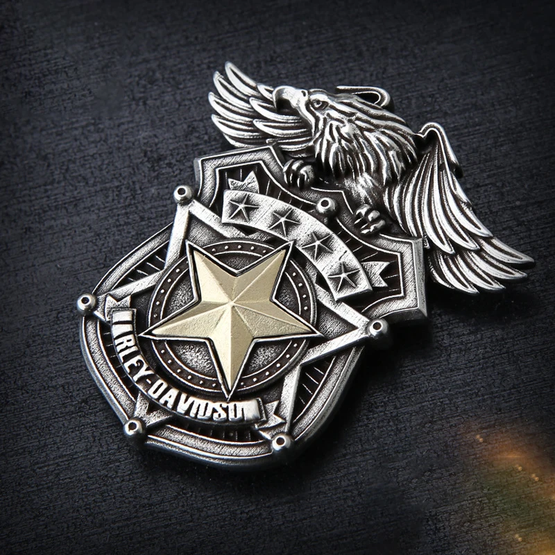Locomotiva Air Force Badge Flying Eagle Shield Eagle Fibbia Decorativa Conchos Abbigliamento Fai Da Te Accessori Decorativi
