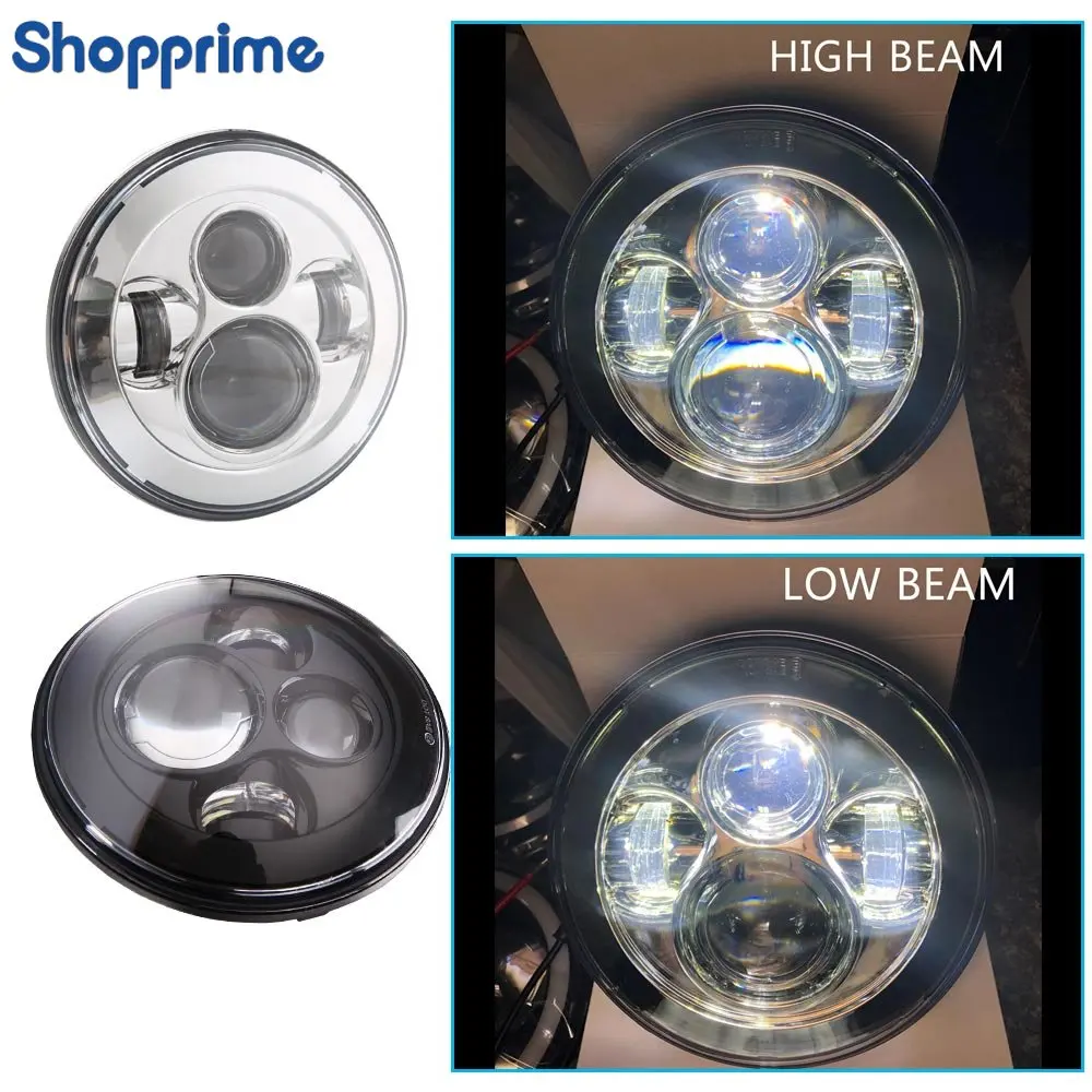 2Pc Car Led 7 Pollici Kit Di Conversione Faro Rotondo Per Beetle Classic Lada Niva Per Lada Niva 4 X4 Uaz Hunter Accessori Auto