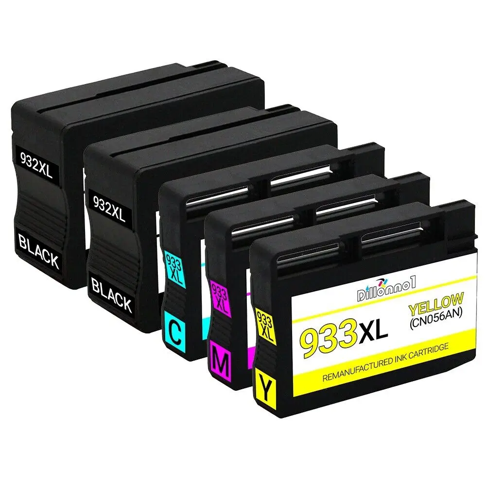 5Pk Per Cartucce Di Inchiostro Hp Per Hp 932 Xl 933 Xl Officejet Pro 6100 6600 6700