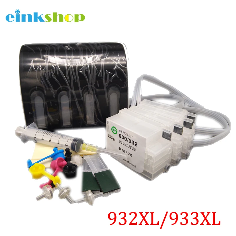 Einkshop Per Hp 932 933 Xl Ciss Ink System Per Hp Officejet Pro 6100 6600 6700 7110 7610 7612 7510 7512 Stampante Con Chip Arc
