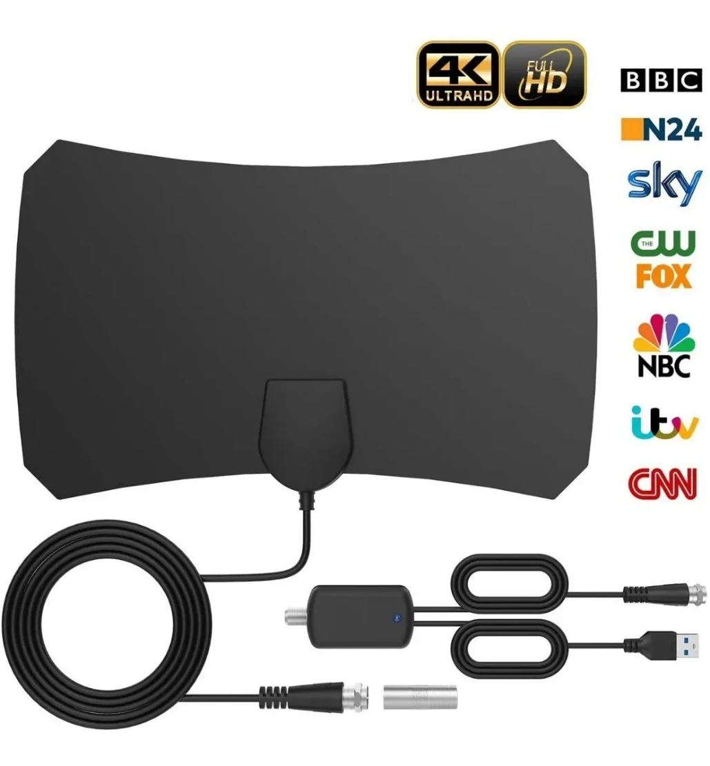 Dvb-T2 Hdtv Antenne800 Mijl Digital Antenne Tv Indoor Versterker Signal Booster Isdb-Tb Muslimationvanger Tv Antenn