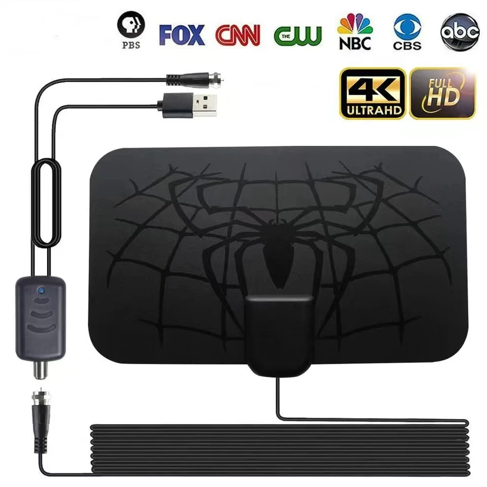 Digitale Antena Voor Tv Antenne Indoor 1500 Miglia Hdtv Antenne Schotel Ontvanger Freeview 1080P Dvb-T2 Satellietsc 5.0