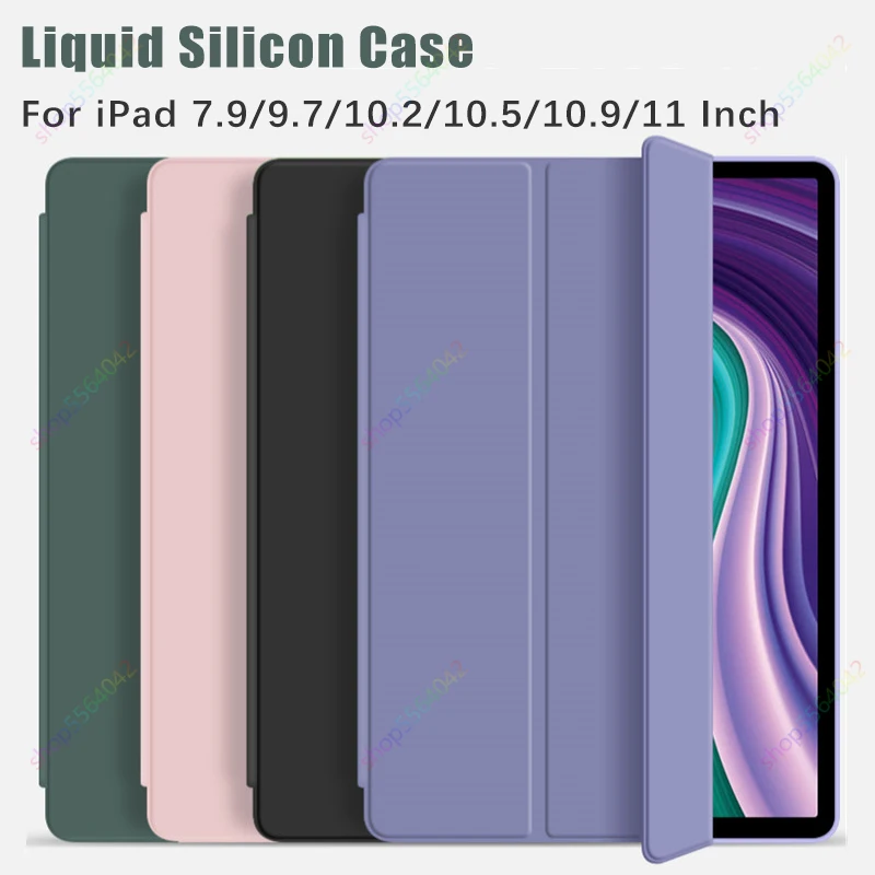 Per Ipad Case Ipad 6A Generazione/Ipad 5Th Gen 9.7 Pollici 2018 2017 Air 1 Air 2 Silicon Funda Ipad Air 5 Air 4 2022 10Th 10.9