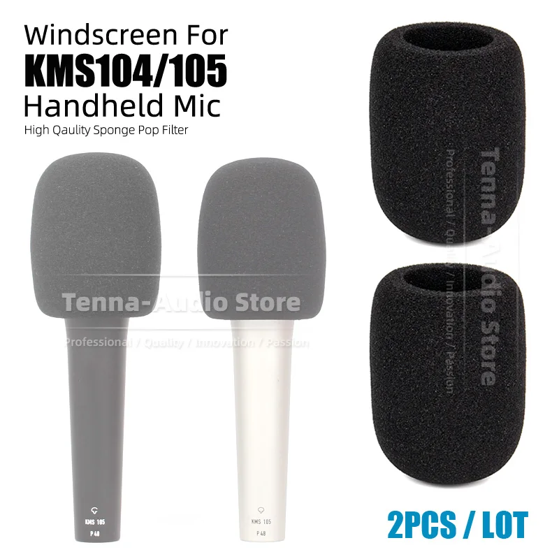 Parabrezza Microfono Spugna Scudo Per Neumann Kms105 Kms104 Kms 105 104 Mic Schiuma Schermo Parabrezza Filtro Anti Pop Mike Cover