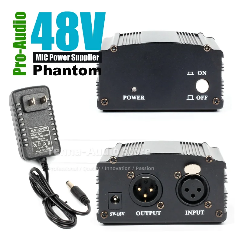 48 V Condensatore Mic Empower Fornitore Per Neumann U87 U87Ai Ai U89 U 87 89 I U89I Microfono Dc 48 V Phantom Power Supply Ac110-240