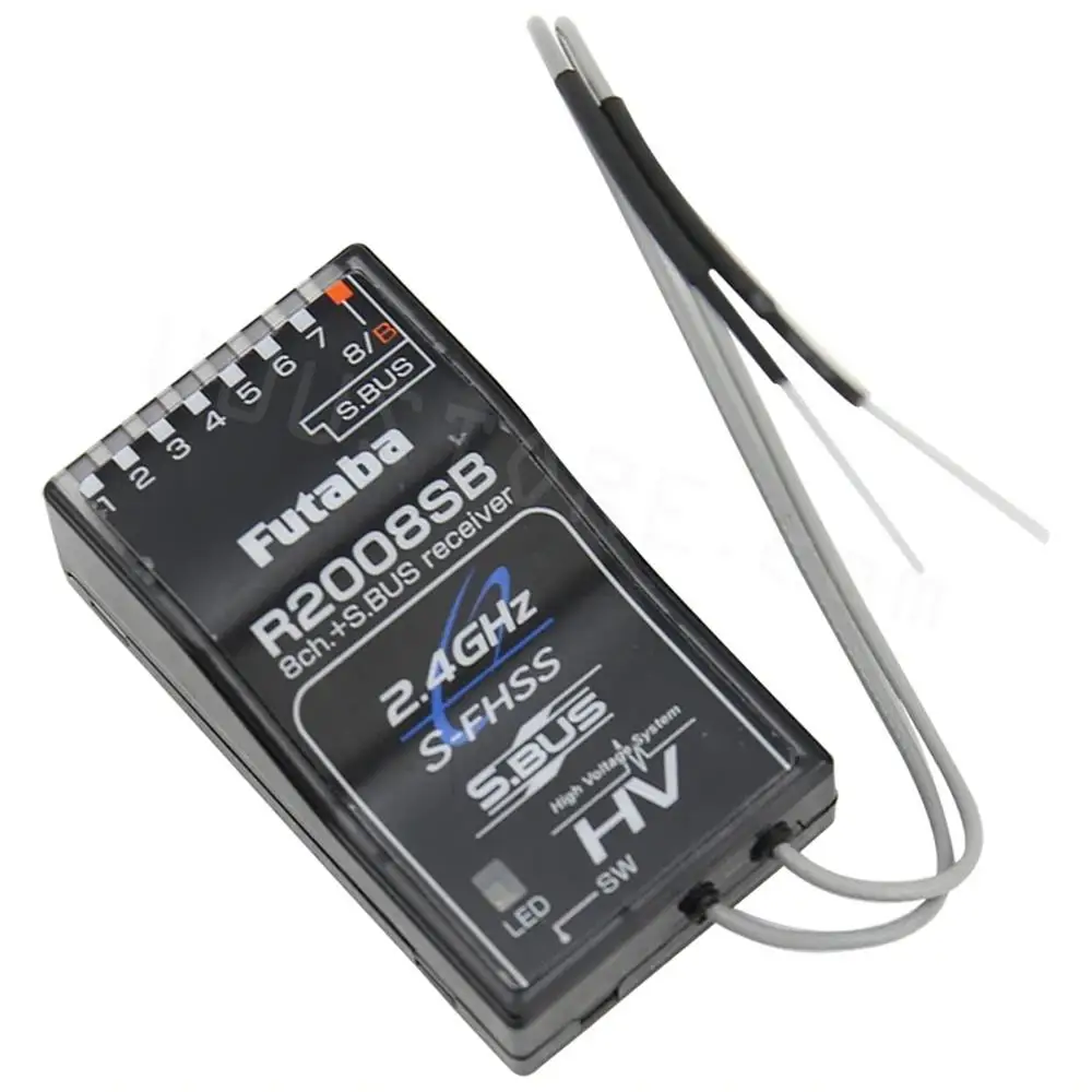 Futaba R2008Sb 2.4G S-Fhss Ricevitore Ad Alta Tensione S.Bus A 8 Canali Per Modelli Di Aerei Futaba T8J T10J T14Sg Radiocomando