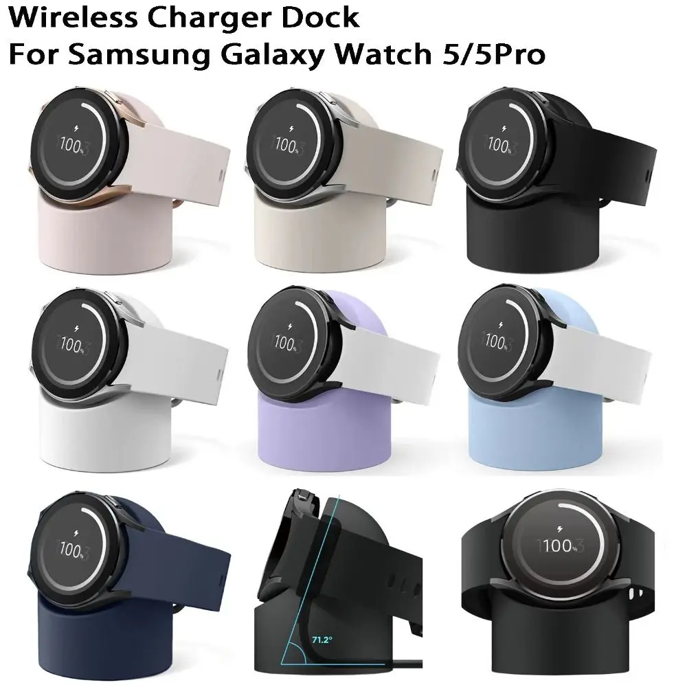 Soft Smart Watch Staffa Dock Charger Stand Charger Culla Dock Silicone Per Samsung Galaxy Watch 5 5 Pro