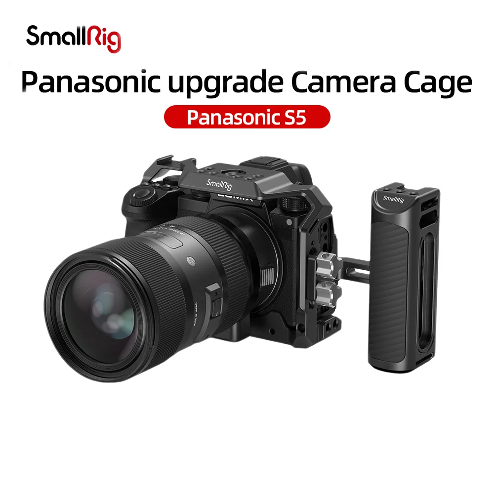 Smallrig Camera Cage Video Film Movie Making Stabilizzatore 1/4 "Vite Cold Shoe Mount Dslr Camera Rig Per Panasonic S5 Camera 2983