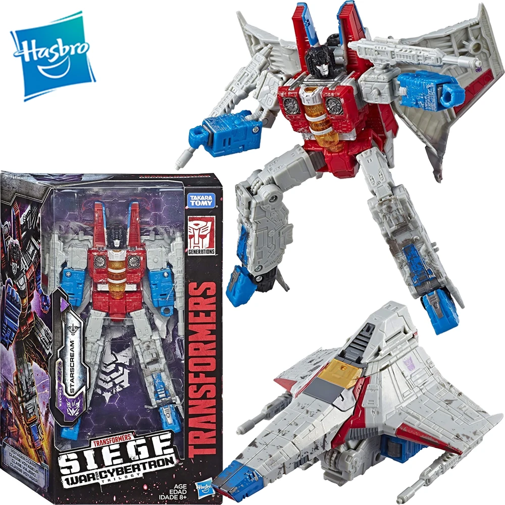 Novità Transformers Generations War For Cybertron Wfc-S24 Voyager Class Starscream Collection Model Action Figure Toy Gift
