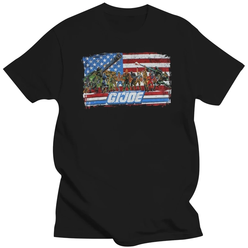 G.I. Joe Mens T-Shirt-Yo Joe! Squadra Davanti Alla Bandiera [Abbigliamento](1)