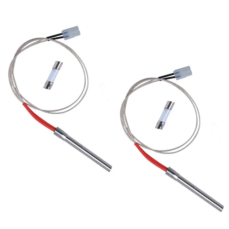 2 Pezzi Accenditori Per Griglia In Metallo Argento Compatibile Per Traeger, Pit Boss, Camp Chef, Z Griglie Modello Di Griglia A Pellet