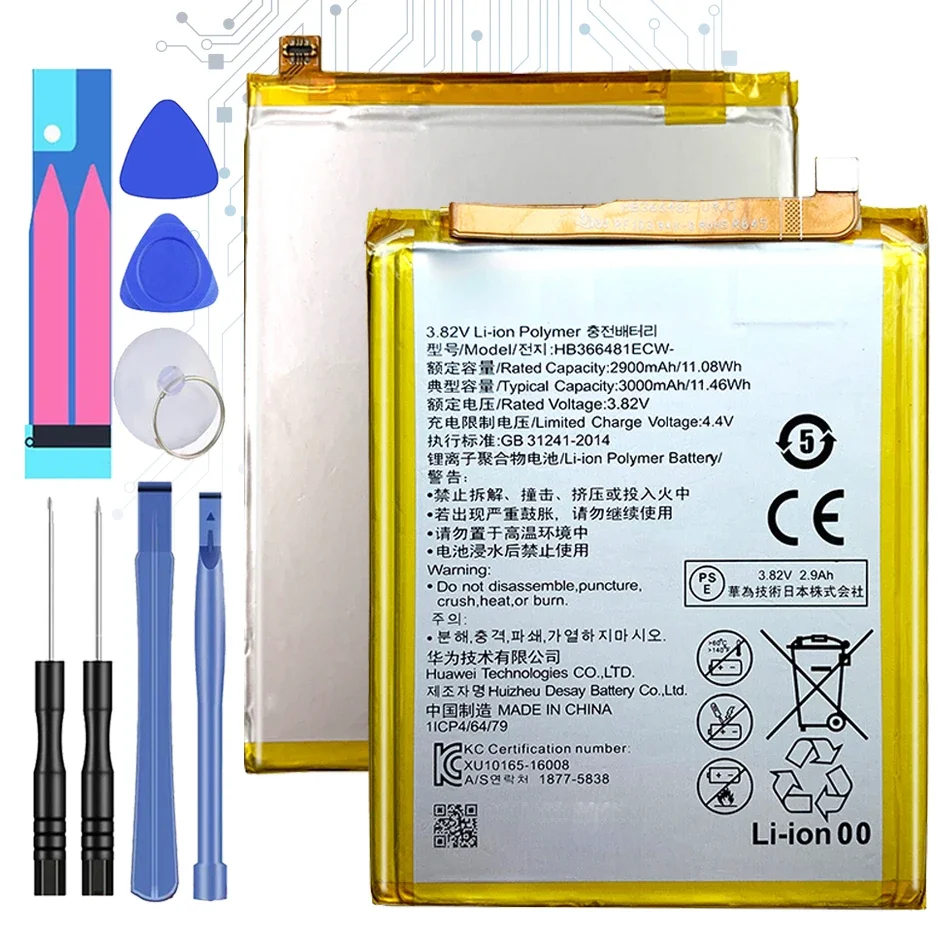 Batteria Muslimex Per Huawei P Smart 5.6 "Fig-Lx1 Fig Lx1 Fig-La1 Fig La1 Fig-Lx2 Fig Lx2Fig-Lx3 Batterie Di Alta Qualità