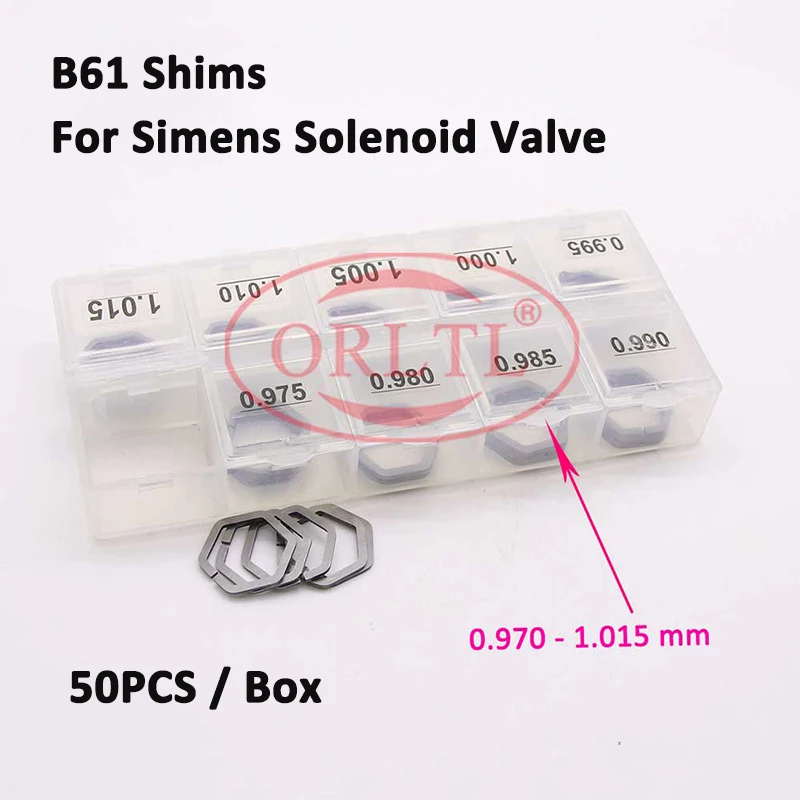 B61 Regolare Gli Spessori Per Kit Spessori Elettrovalvola Iniettore Siemens Bk2Q-9K546-Ag 03L130277S A2C59517051 A2C59517051
