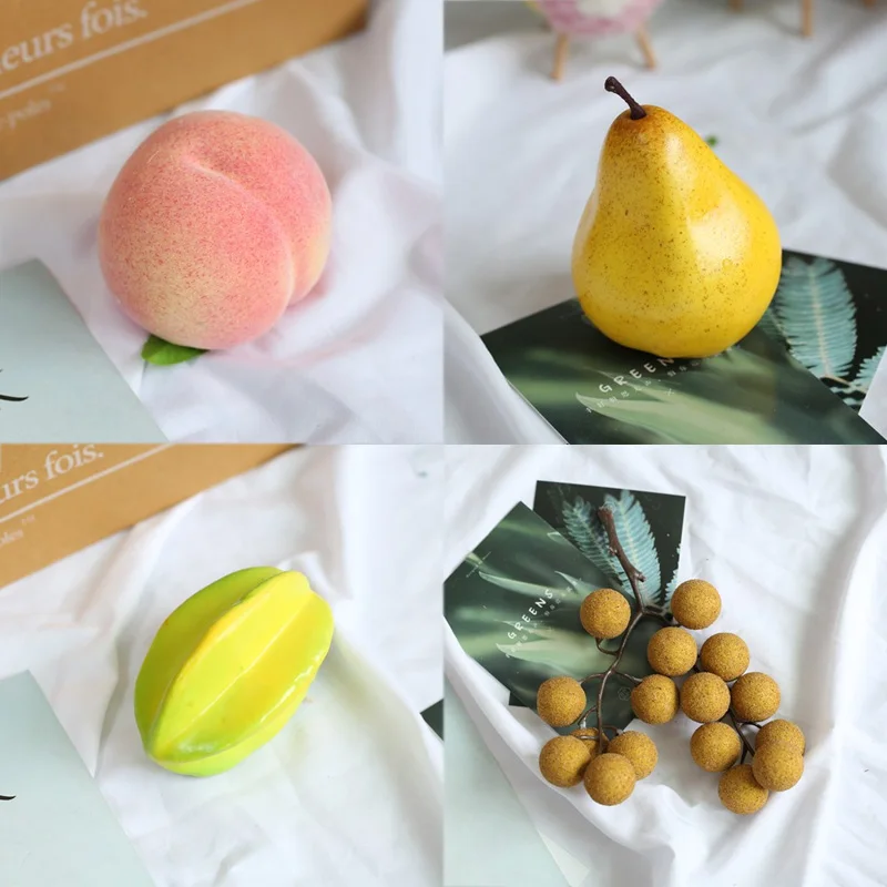 Simulazione Finta Frutta Modello Artificiale Limone Mela Pera Banana Pesche Carambola Festa Nuziale Studio Fotografico Ornamenti Fai Da Te