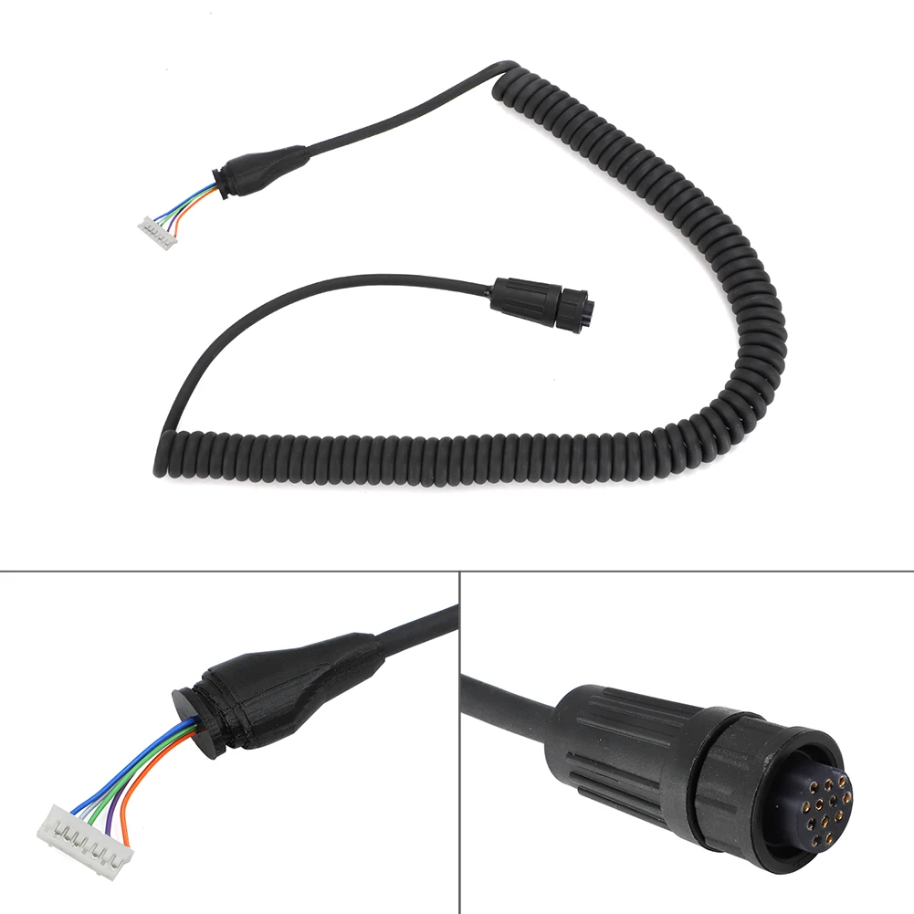 Garmin Vhf 200 / Raymarine Vhf 215 Radio Microfono Mic Cablaggio Cavo Accessori Di Ricambio A Spirale
