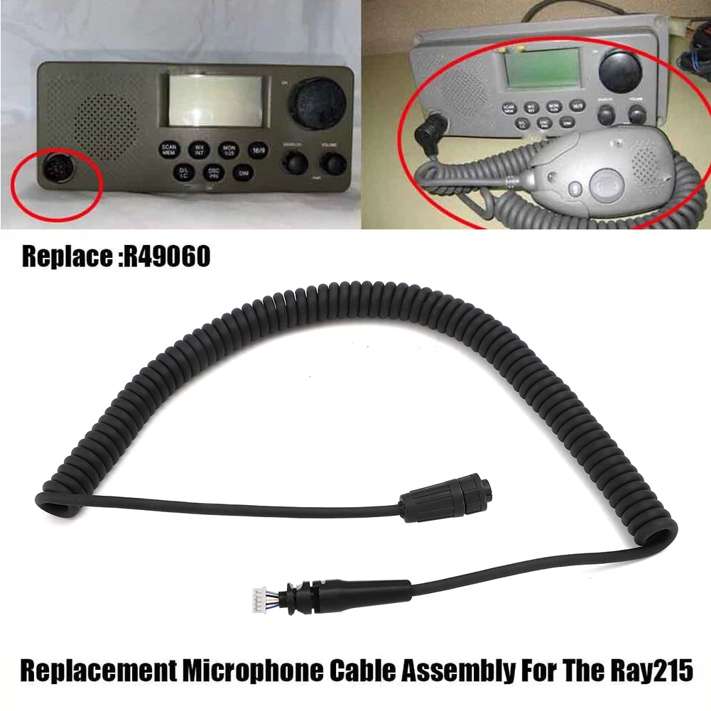 Per Raymarine Ray215 Vhf Radio Sostituzione Microfono Cavo Mic (R49060)