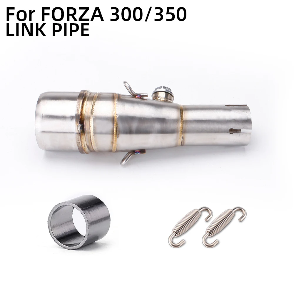 Tubo Di Scarico Centrale Slip On Per Honda Forza 300 Forza300 2017 2018 Sh 300 Silenziatore Di Scarico Moto In Acciaio Inox Tubo Centrale