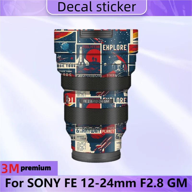 Per Sony Fe 12-24Mm F2.8 Gm Adesivo Per Lenti Pellicola Protettiva Per Decalcomanie Per La Pelle Cappotto Protettivo Antigraffio Sel1224Gm F/2.8 2.8/1