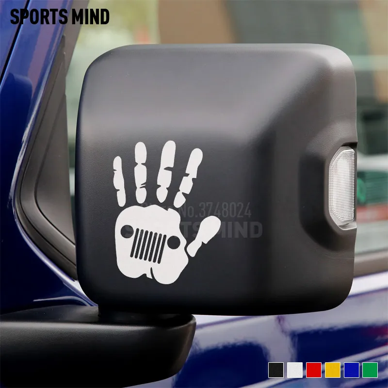 Hand Car Styling Automobiles Car Sticker Decal Per Jeep Wrangler Compass Patriot Renegade Grand Cherokee Accessori Per Auto